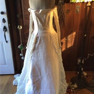 Elegant White Lace Women Dress